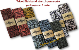 Tricot biaisband jersey panterprint