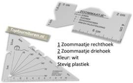 Zoommaatje rechthoek en driehoek.