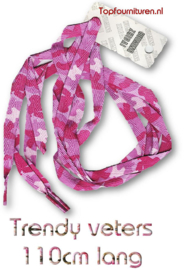 Camouflage veters Roze 110cm