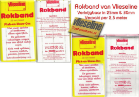 Rokband Vlieseline 25mm