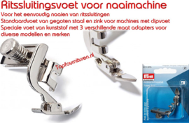 Ritssluitingsvoet voor naaimachine