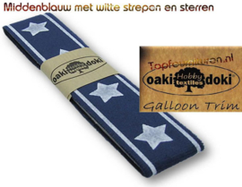 Sierband Galloon-Trim hoofdkleur middenblauw