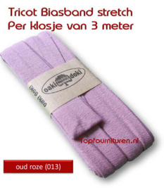 Tricot Biaisband Jersey oud roze