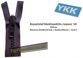 Bloktandritsen runner 10VS (robuste rits) 100cm