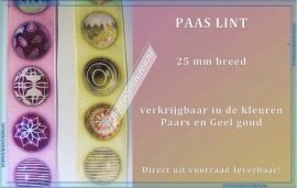 Paas lint goud & pastel paars