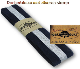 Sierband Galloon-Trim hoofdkleur donkerblauw