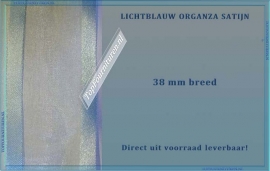 Organza lint licht blauw