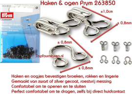 Haken en ogen zwart No. 2 263850 (G)