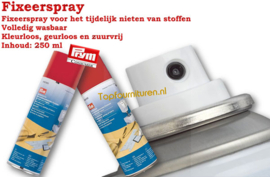 Fixeerspray voor stoffen