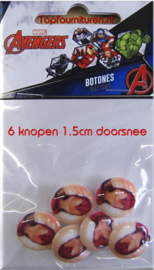 Avengers 6 knopen 1.5cm