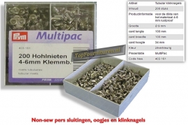 Holle klinknagels 4-6mm 200 stuks in voordeelverpakking Prym 403161