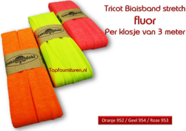 Tricot biaisband jersey fluor