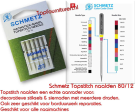Schmetz Topstitch naalden 80/12