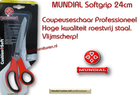 Mundial coupeuseschaar softgrip Cushion 24cm