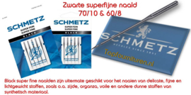 Schmetz Black super fine 60/8 & 70/10