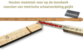 Meetlat voor toonbank geijkt 50 & 100cm