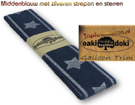 Sierband Galloon-Trim hoofdkleur middenblauw