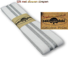 Sierband Galloon-Trim hoofdkleur wit