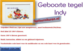 Geboortetegel Indy