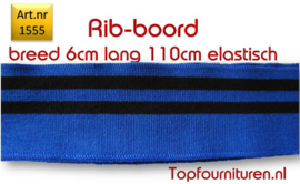 Rib-Boord middenblauw (1555)