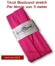 Tricot Biaisband Jersey hard roze