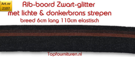 Rib-boorden met Lurex