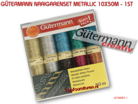 GÜTERMANN NAAIGARENSET METALLIC 10X50M