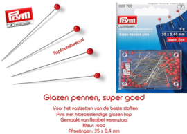 Glaskopspelden superfijn prym 029700