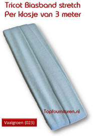 Tricot Biaisband Jersey vaalgroen