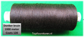 Donkerbruin naaimachinegaren 1000 meter