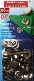 Sportknopen Zilver Ø 15 mm Prym 390202 navulling