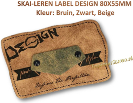 Skai-leren label (63977-01)