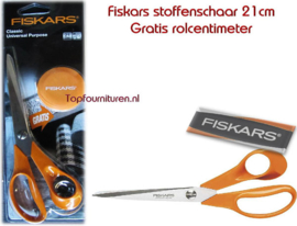 Fiskars stoffenschaar 21cm incl. rolcentimeter