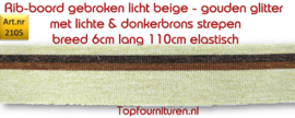 Rib-boorden met Lurex