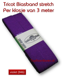 Tricot Biaisband Jersey violet