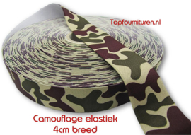 Camouflage elastiek 4cm breed