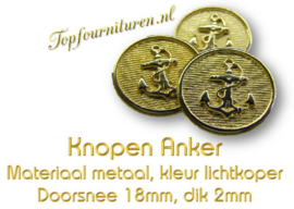 Knopen met Anker prijs per 2 stuks