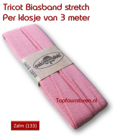 Tricot Biaisband Jersey zalm