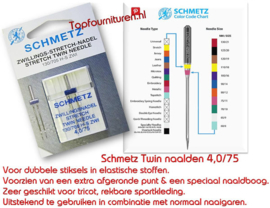 Schmetz  Stretch Tweelingnaald 4.0/75