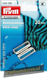 Bikinisluiting metaal 20mm