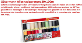 Gütermann Allesnaaigarenset 20x100m