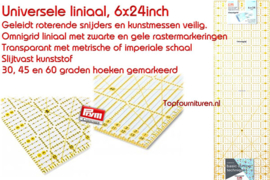 Universele liniaal 6x24inch Prym