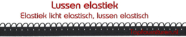 Lussenband elastisch met elastische lussen zwart