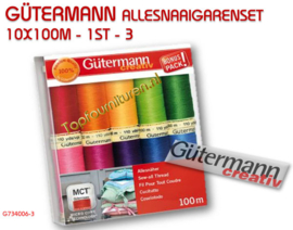 Gütermann allesnaaigarenset 10x100 meter