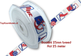 Bootlint per rol 25 meter 2.5cm breed