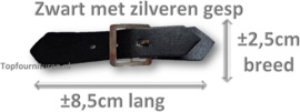 Sluiting met gesp zwart