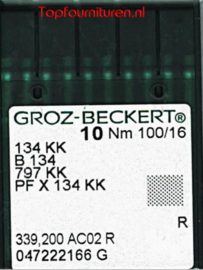 GROZ-BECKERT 10 NM 100/16 134 KK B 134 797 KK PF x 134 KK