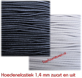 Hoedenelastiek 1.4mm prijs per 10 meter/ rol 300 meter