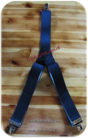 Bretels zwart 4.5cm breed elastiek