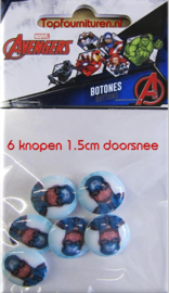 Avengers 6 knopen 1.5cm